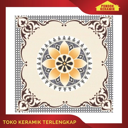 KERAMIK LANTAI DEKORATIF AVIGNON 40X40 DOHA CREAM