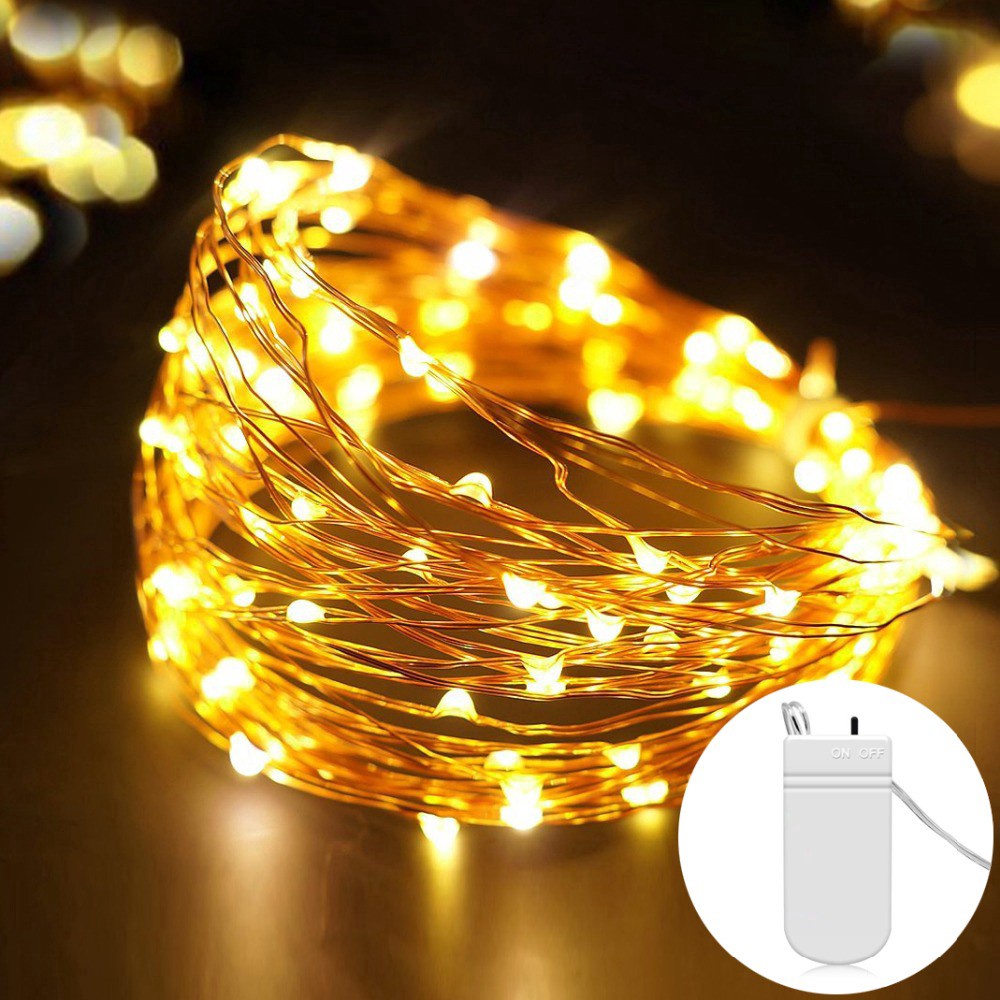 Jual Led Kawat 2 Meter Baterai Panjang 2M Warm White | Shopee Indonesia