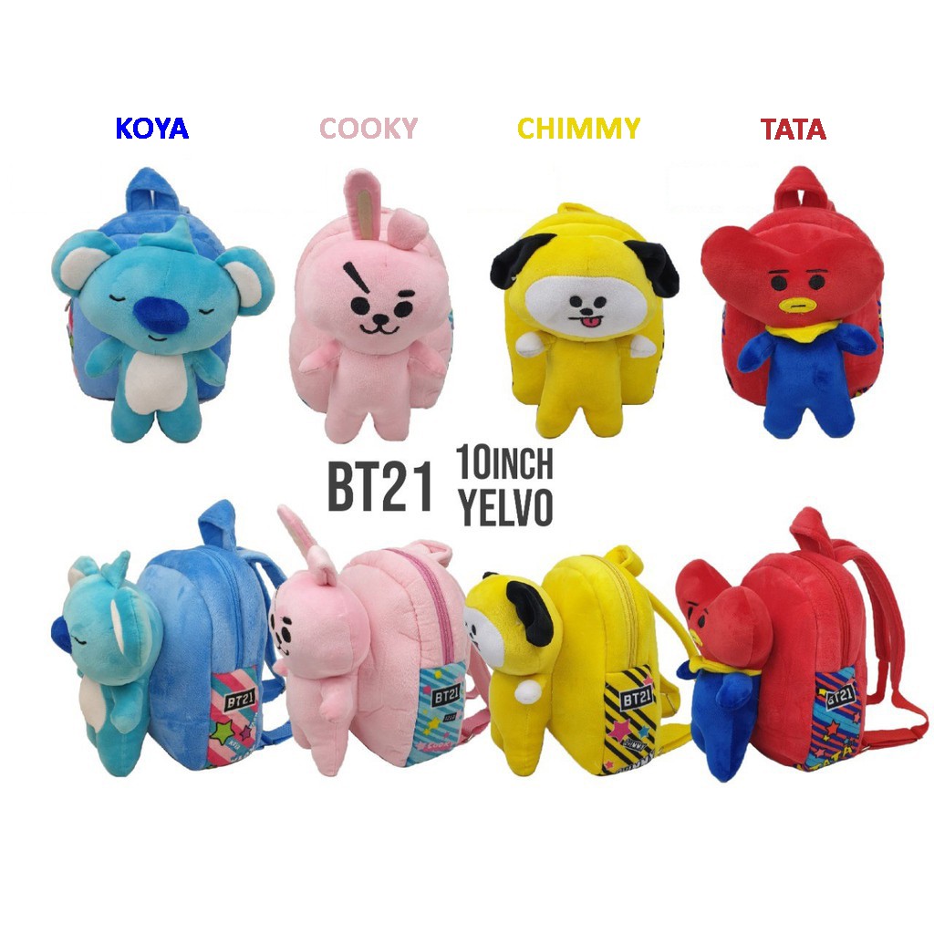 Jual Tas Ransel Anak PAUD Gambar Boneka BT21 BTS Bahan Yelvo Halus ...