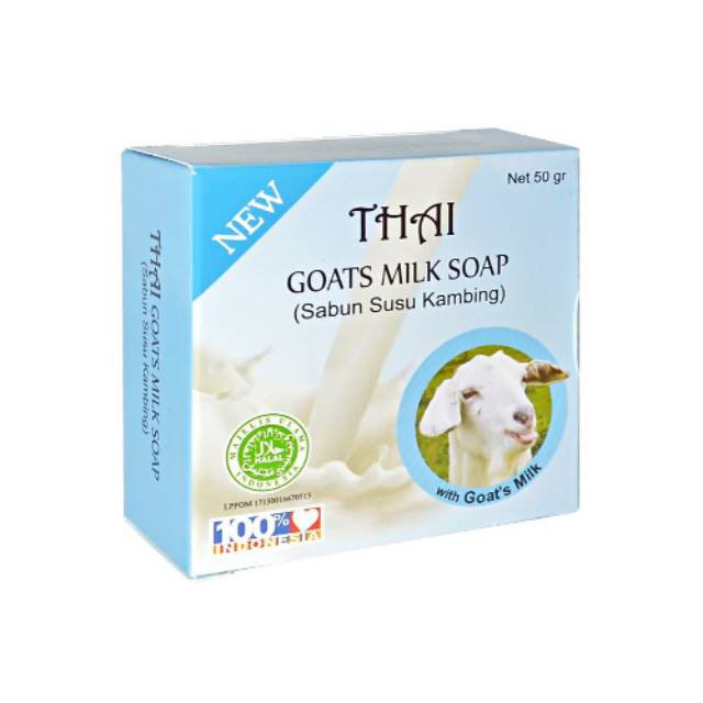 THAI GOATS MILK BRIGHTENING SOAP 50GR - SABUN SUSU KAMBING THAI BPOM