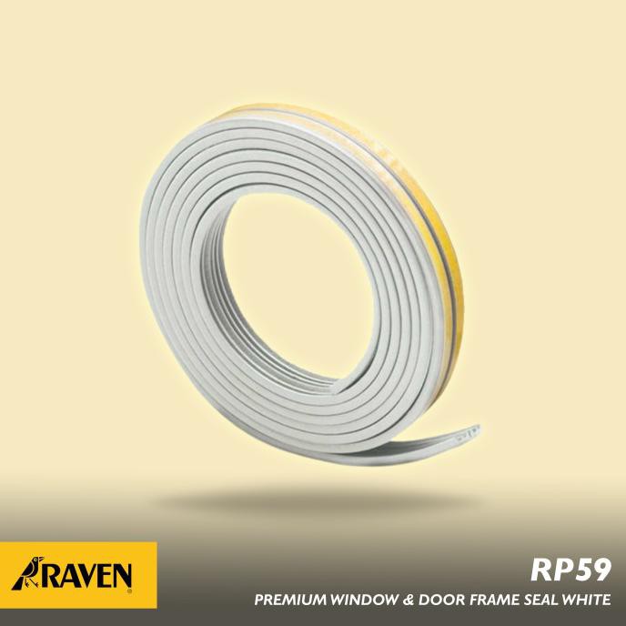 Jual RAVEN RP59 Putih 6 Meter Door Seal Penutup Celah Kusen pintu ...