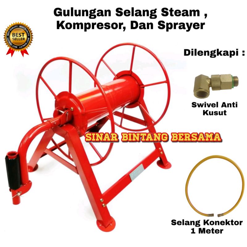 Jual Gulungan Selang Hose Reel Diameter 1 Inch Panjang 15 Meter Fuel  Winflow 20Bar 300Psi Tangerang