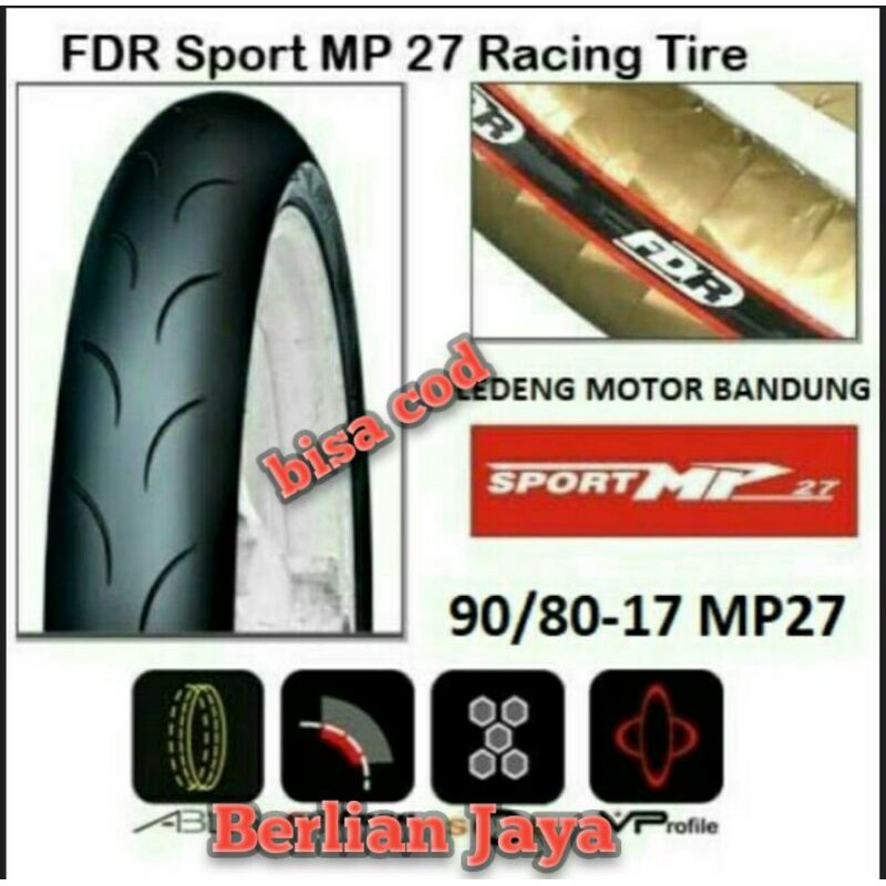Jual Ban racing fdr mp 27 dan mp57 90/80 ring 17 soft compound | Shopee ...
