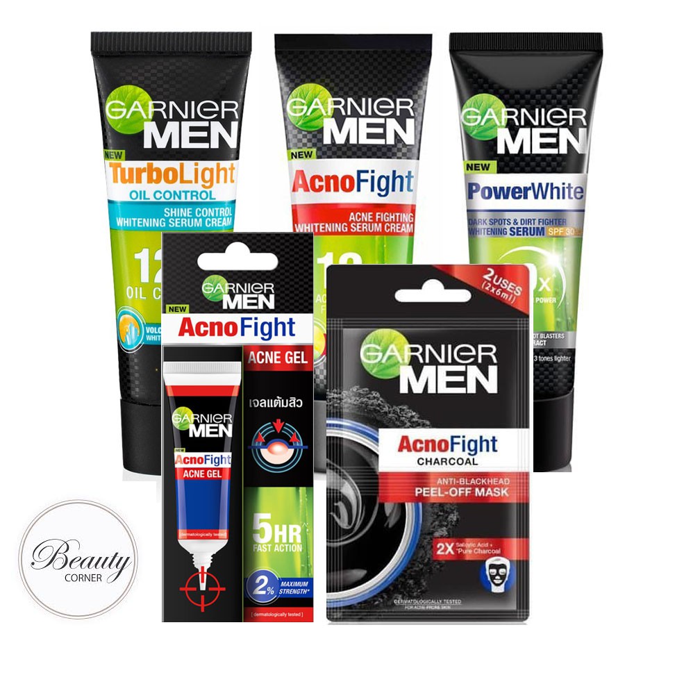 Jual Garnier Men Serum Cream Moisturizer Face Mask Shampo Acno Fight