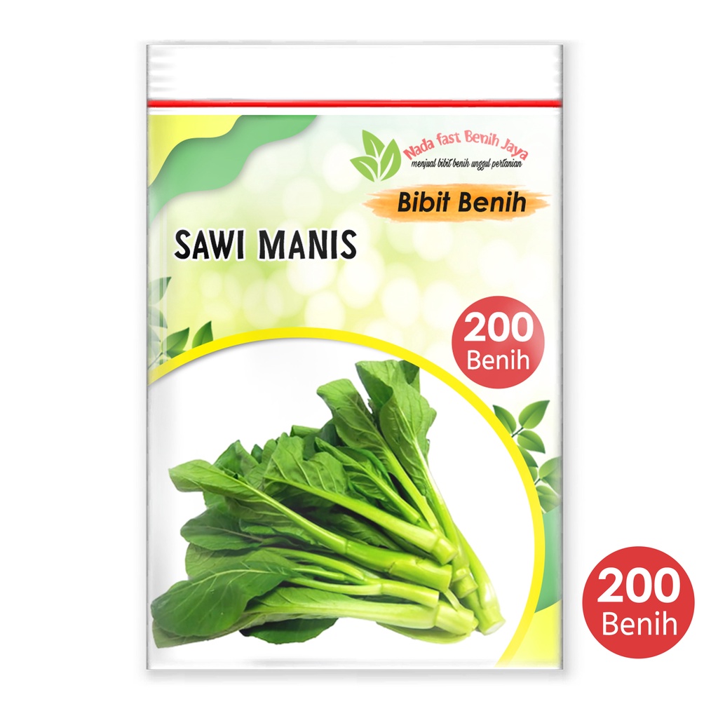 Nada fast benih jaya - 200 Benih sayuran sawi manis super unggulan - bibit sayuran / biji sayuran sawi