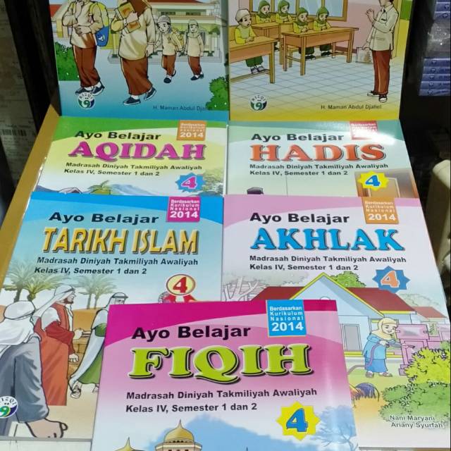 Jual BUKU BELAJAR MDTA KLS 4 KURIKULUM NASIONAL SEMESTER 1 2 SATU PAKET ...