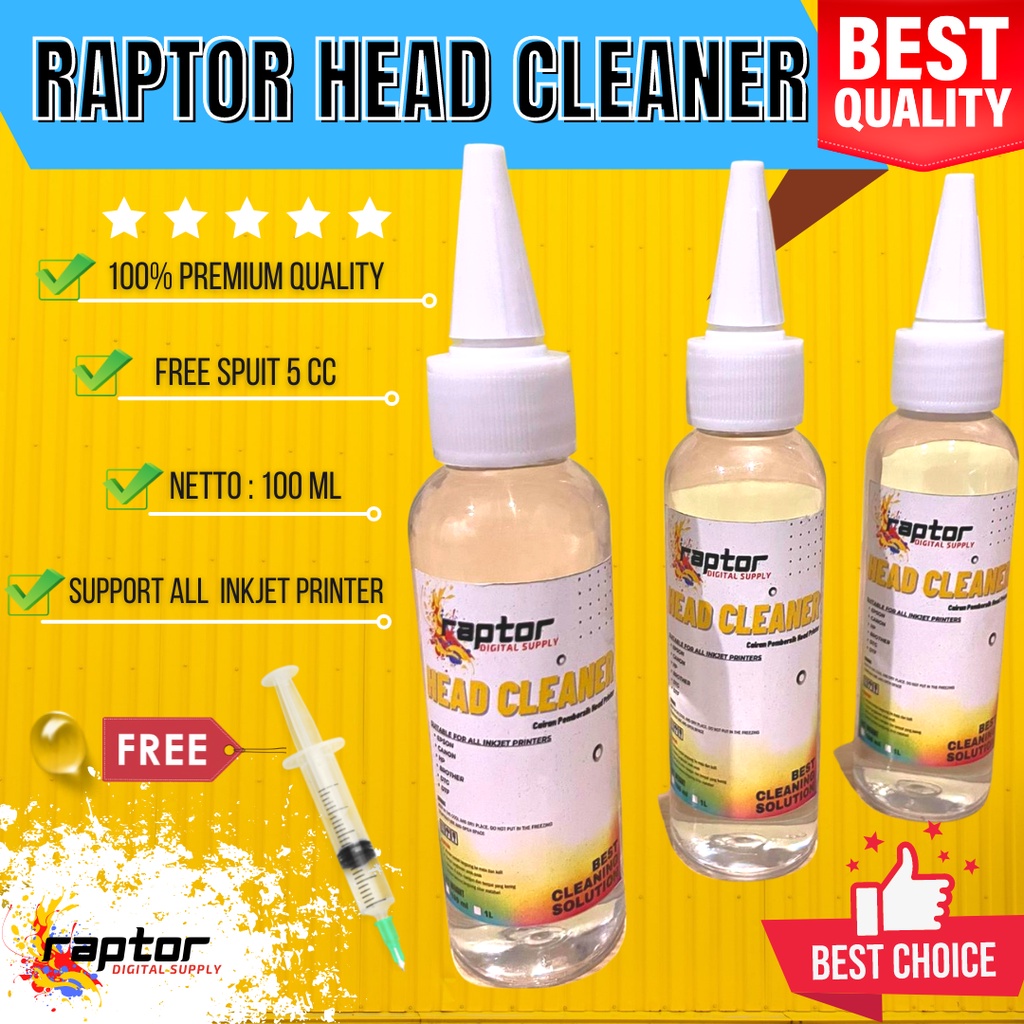 Jual HEAD CLEANER PREMIUM DTF DTG EPSON CANONPEMBERSIH HEAD PRINTER 100