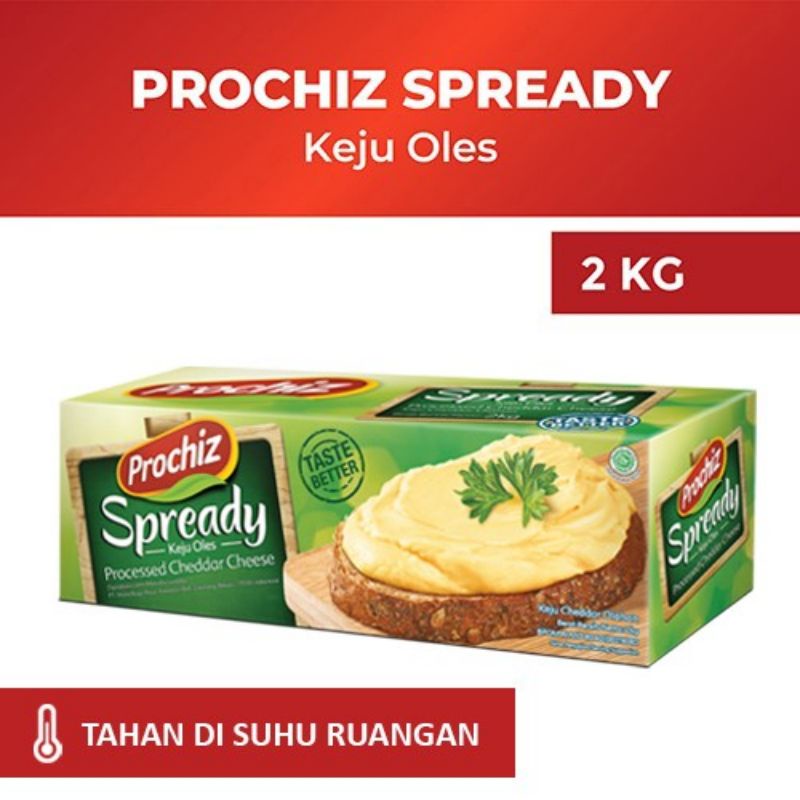 Jual Keju PROCHIZ Spready 2 Kg Cream Cheese Cheddar 2 Kg Prochis Exp ...