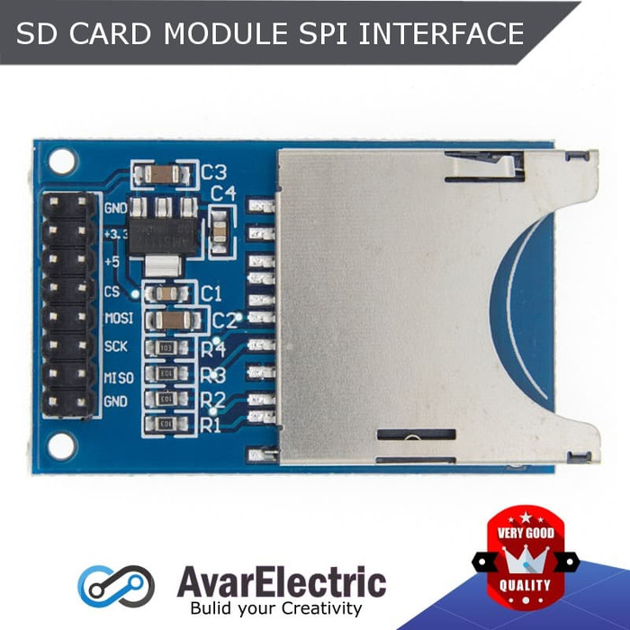 Jual SD card reader module SPI Interface for sdcard arduino raspberry ...