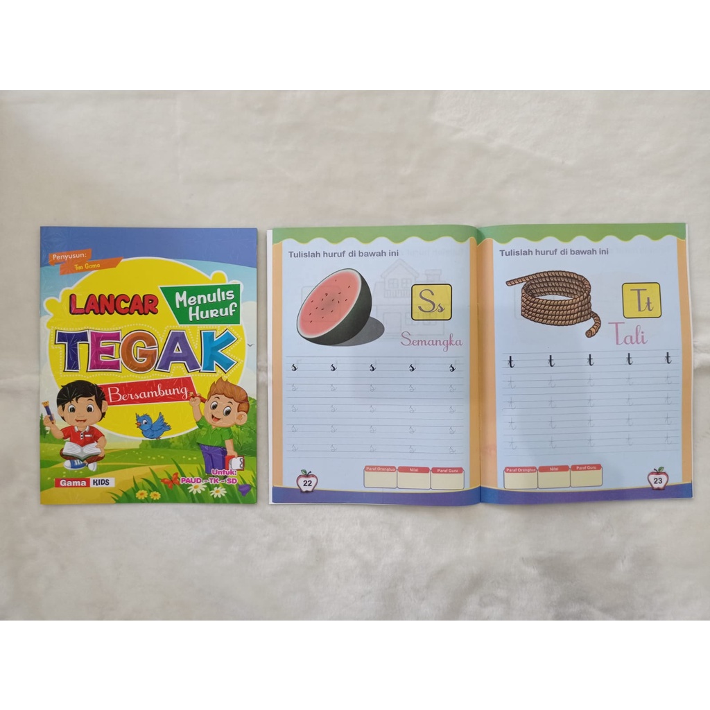 Jual Buku Belajar Menulis Tegak Bersambung Untuk PAUD TK SD | Shopee ...