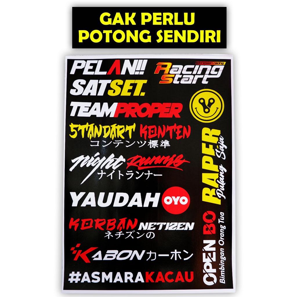 Jual Stiker Motor, Sticker Motor, Stiker Motor Keren, Stiker Racing ...