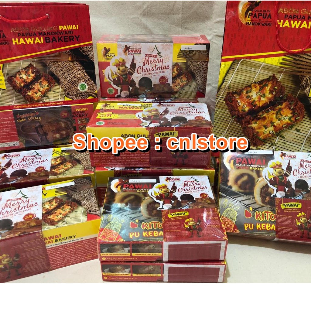 Jual Roti Abon Gulung Pawai/Hawai Bakery HALAL Oleh-oleh Khas Papua ...