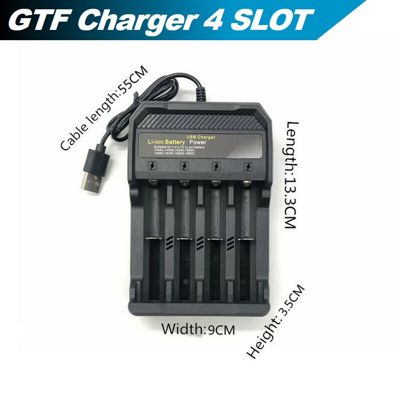 Jual Ygrette Taffware Gtf Charger Baterai Usb Lithium