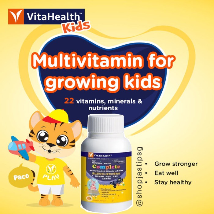 Jual VitaHealth Kids SG Complete Isi 30 Vitamin Multivitamin Nutrisi ...