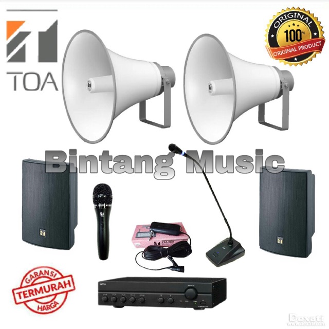 Harga toa discount sound system