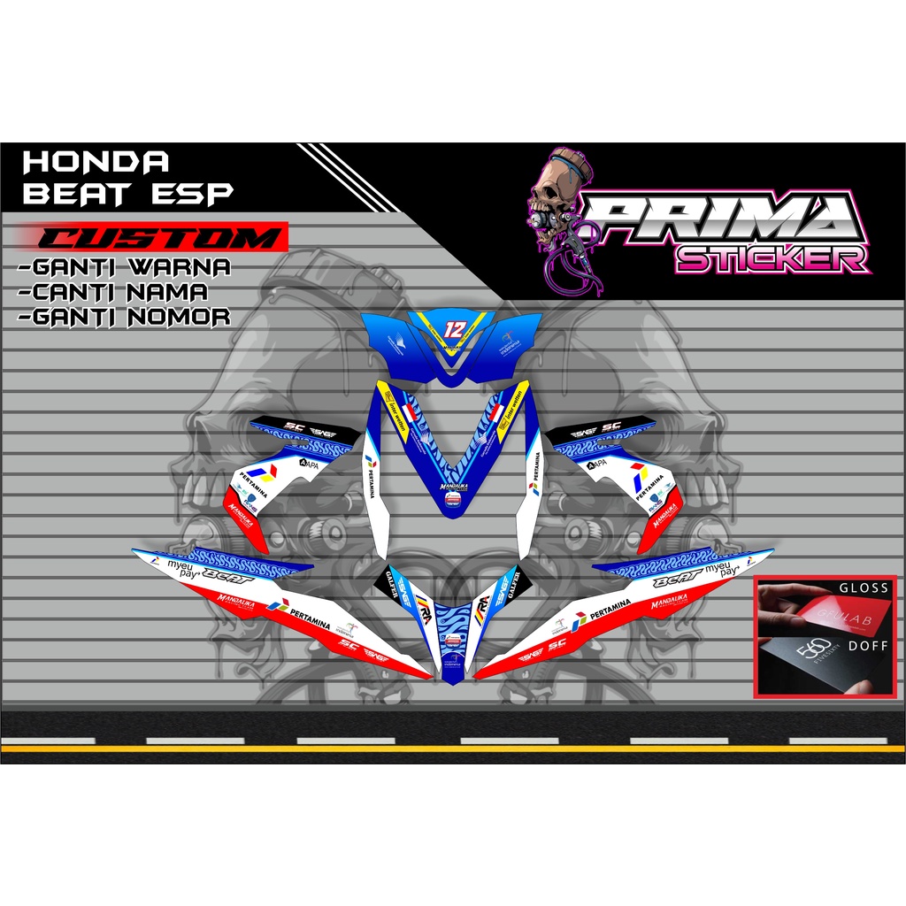Jual Decal Sticker honda Beat esp custom full body, beat esp | Shopee ...