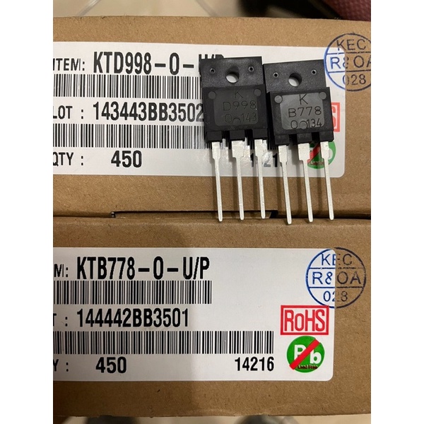 Jual Transistor B778 D998 SET Original KEC | Shopee Indonesia