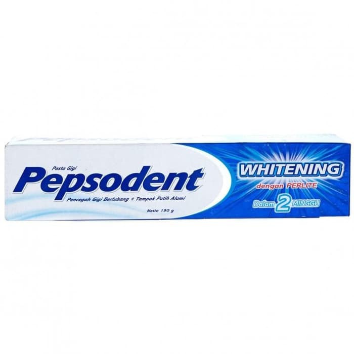 Jual PEPSODENT WHITENING PASTA GIGI 190GR (HARGA SATUAN) | Shopee Indonesia