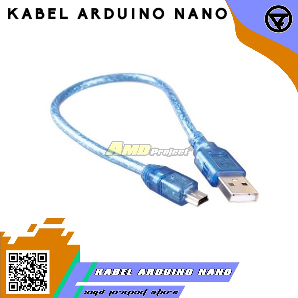 Jual Kabel Data Mini USB For Arduino Nano V3 Biru 30 CM Cable Micro ...