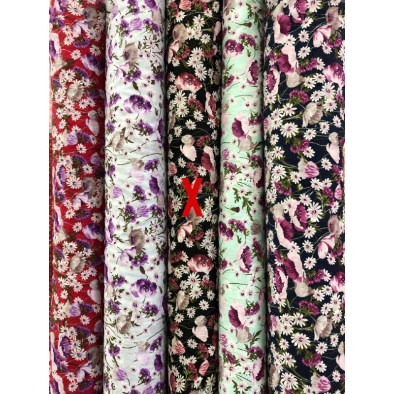 Jual bahan kain katun jepang motif bunga | Shopee Indonesia