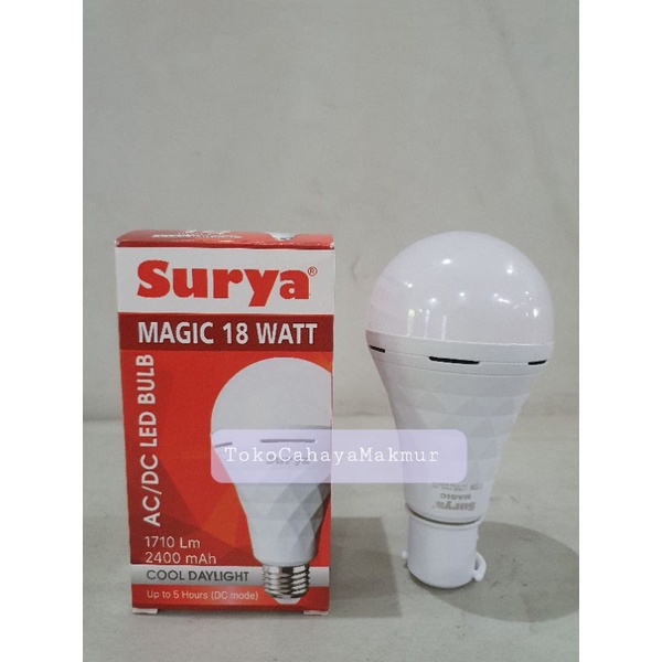 Jual Lampu Emergency Led Buld Magic Surya 18w 18watt Lampu Darurat Murrah Shopee Indonesia 2890