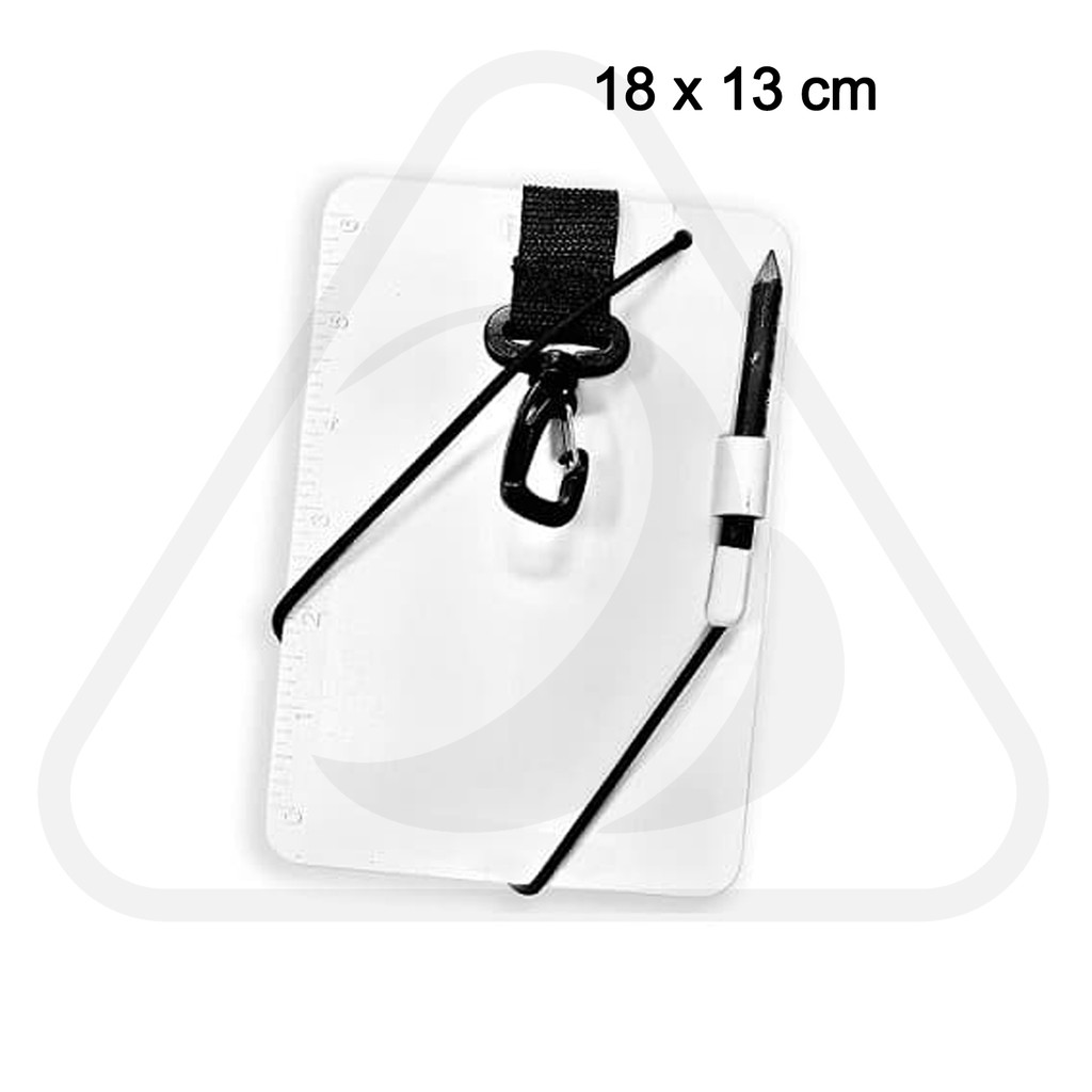 Jual Writing Slate Zeepro Scuba Diving Board Papan Tulis Selam With Quick Release Clip 18x15cm