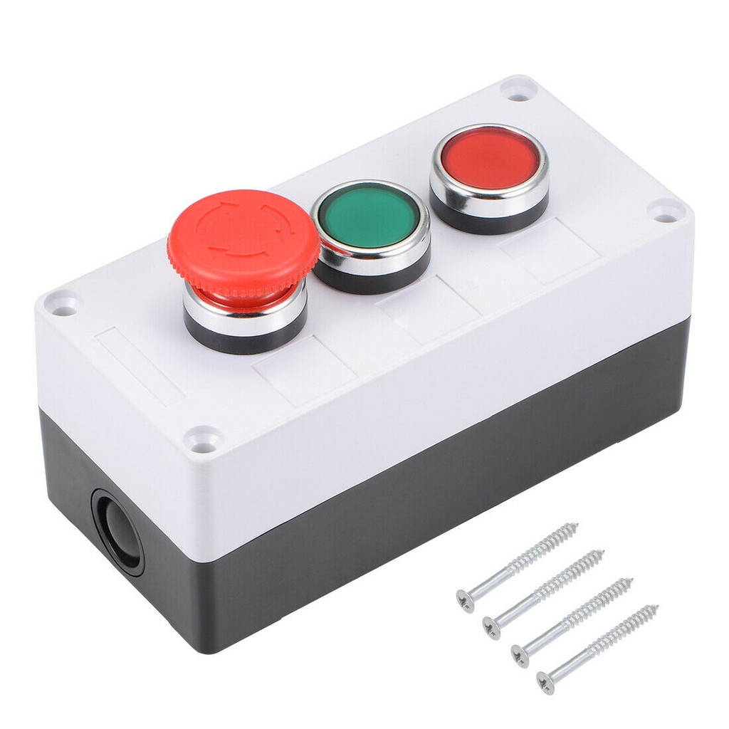 Jual Push Button Switch Box Momentary NO NC Red Green Switches and