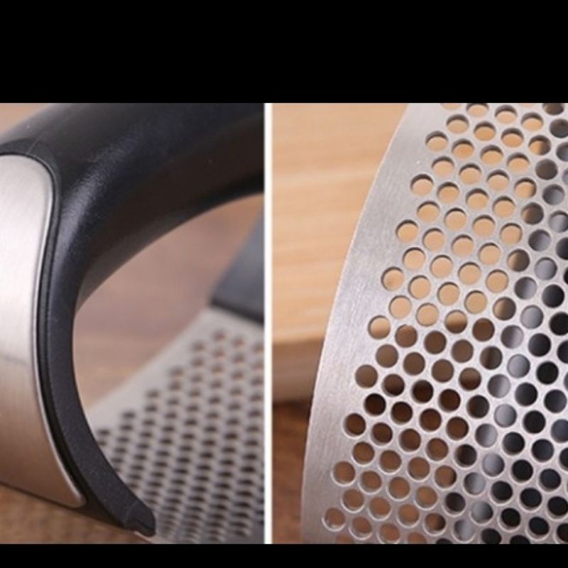 Jual Alat Penggerus Bawang Putih Stainless Gagang Hitam garlic chopper ...