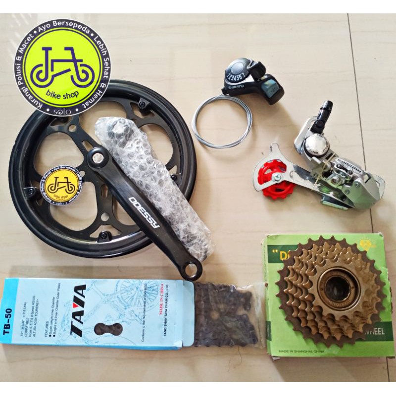 Mini groupset sale 7 speed