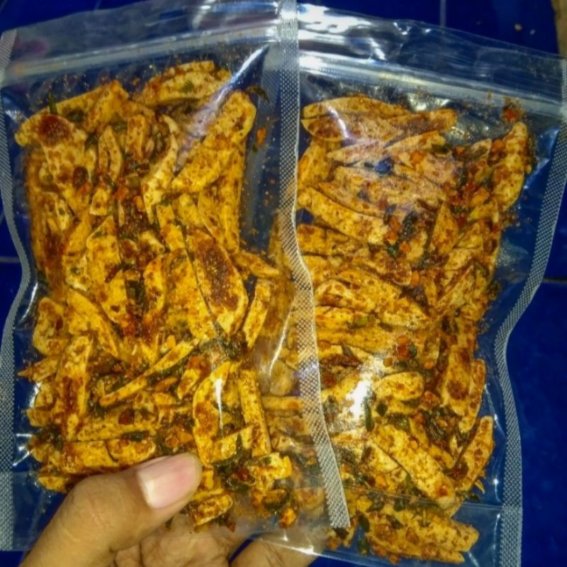 Jual Basreng Kriuk Daun Jeruk Extra Pedas Dan Original Buatan Sendiri