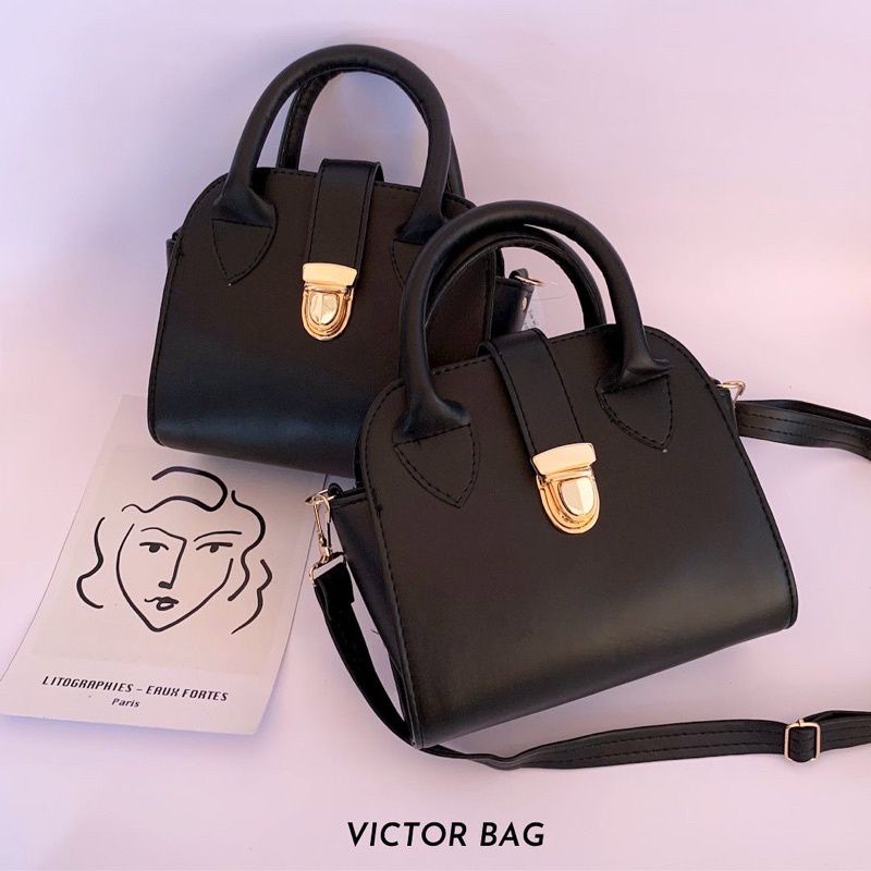 Jual BAG VICTOR HITAM-TAS WANITA/TAS CEWEK/TAS SELEMPANG KEKINIAN