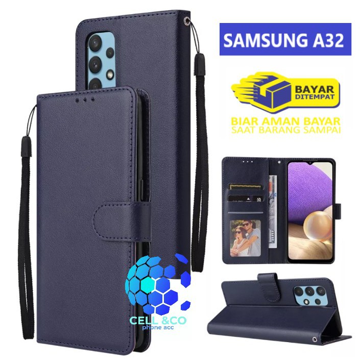 Flip cover SAMSUNG A32 NEW 4G Flip case buka tutup kesing hp casing flip  case wallet