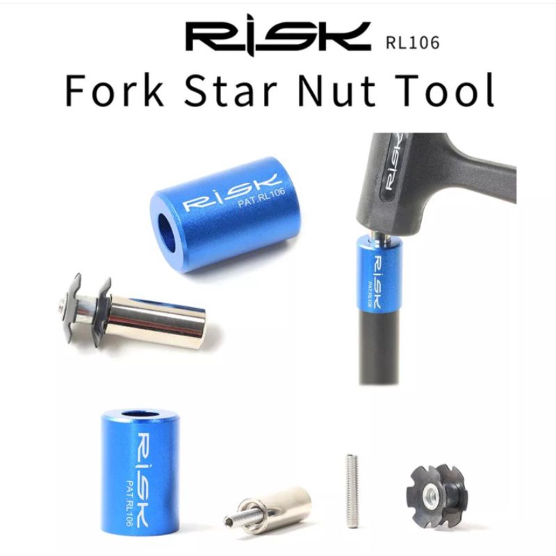 Jual Risk Alat Pasang Star nut Fork Sepeda Kunci Headset Fork Star Nut