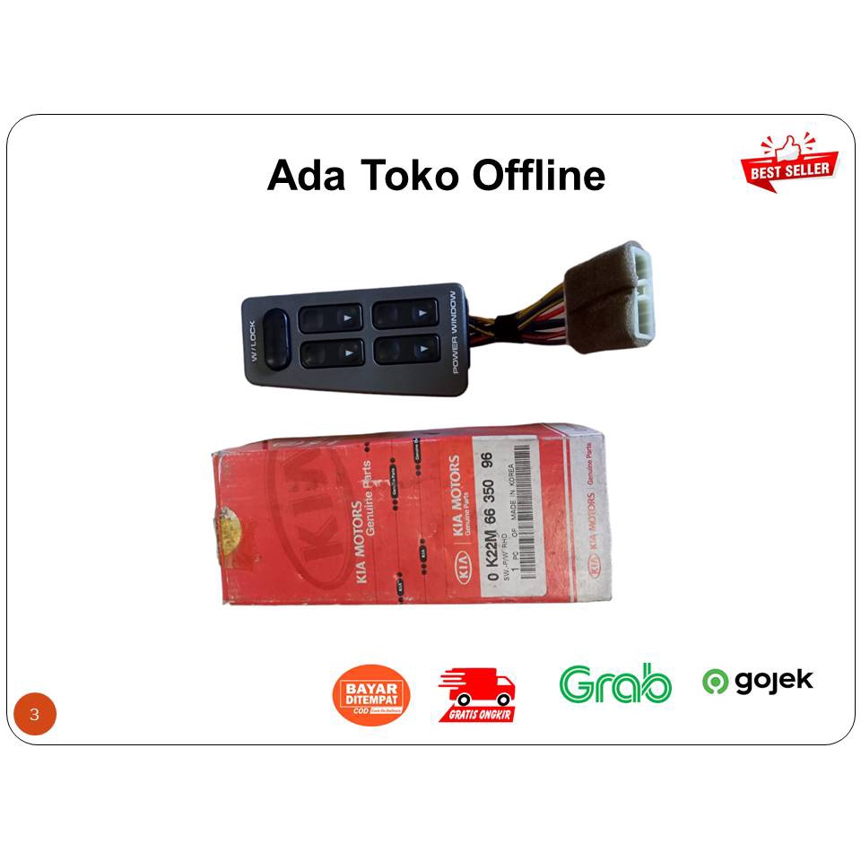 Jual Switch Power Window Kanan Timor ( 0K22M-66350 ) | Shopee Indonesia