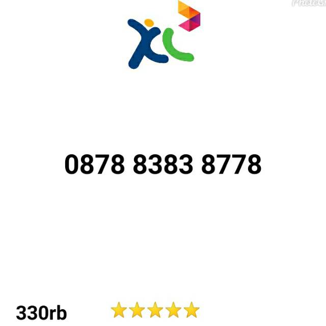 Jual Kartu Perdana nomor cantik xl seri abab 8383 abba 8778 sl11 ...