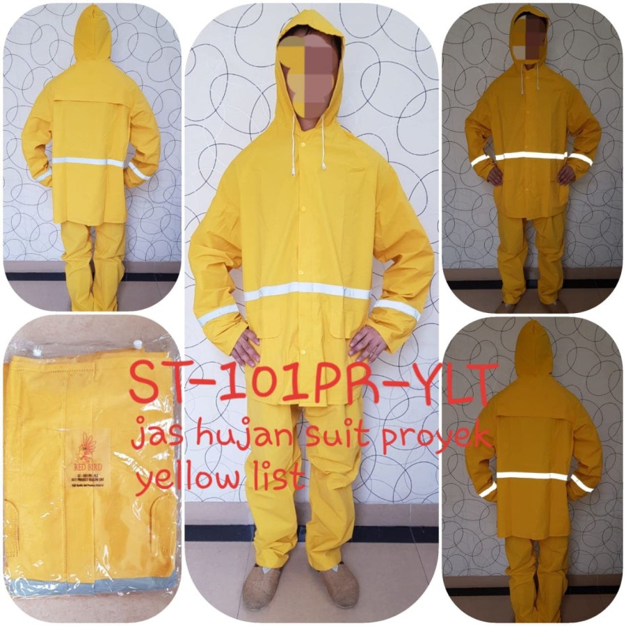 Jual Jas Hujan Suit Proyek Warna Kuning schotlight Bahan Tebal | Shopee ...