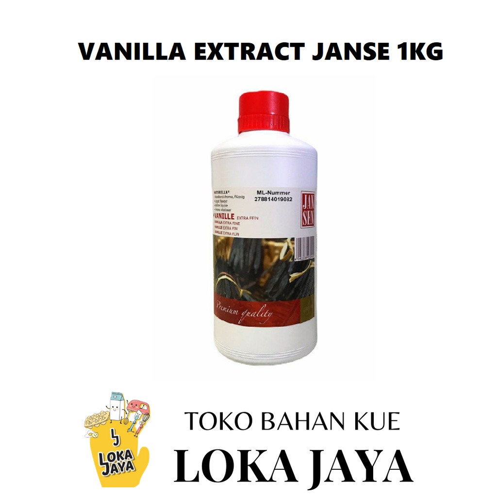 Jual JANSEN VANILLA EXTRACT HALAL 1 KG VANILA EKSTRAK Shopee Indonesia