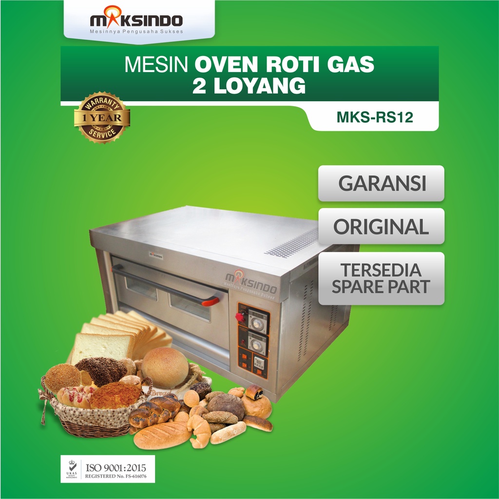 Jual Mesin Oven Roti Gas Loyang Maksindo Mks Rs Shopee Indonesia