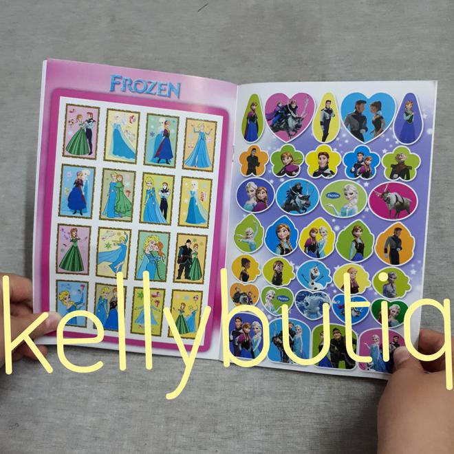 Jual Paket Buku Mewarnai, Sticker Set Pensil Warna Karakter Frozen ...