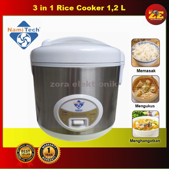 Jual Rice cooker 3 in 1 Namitech 1,2 Liter Shopee Indonesia