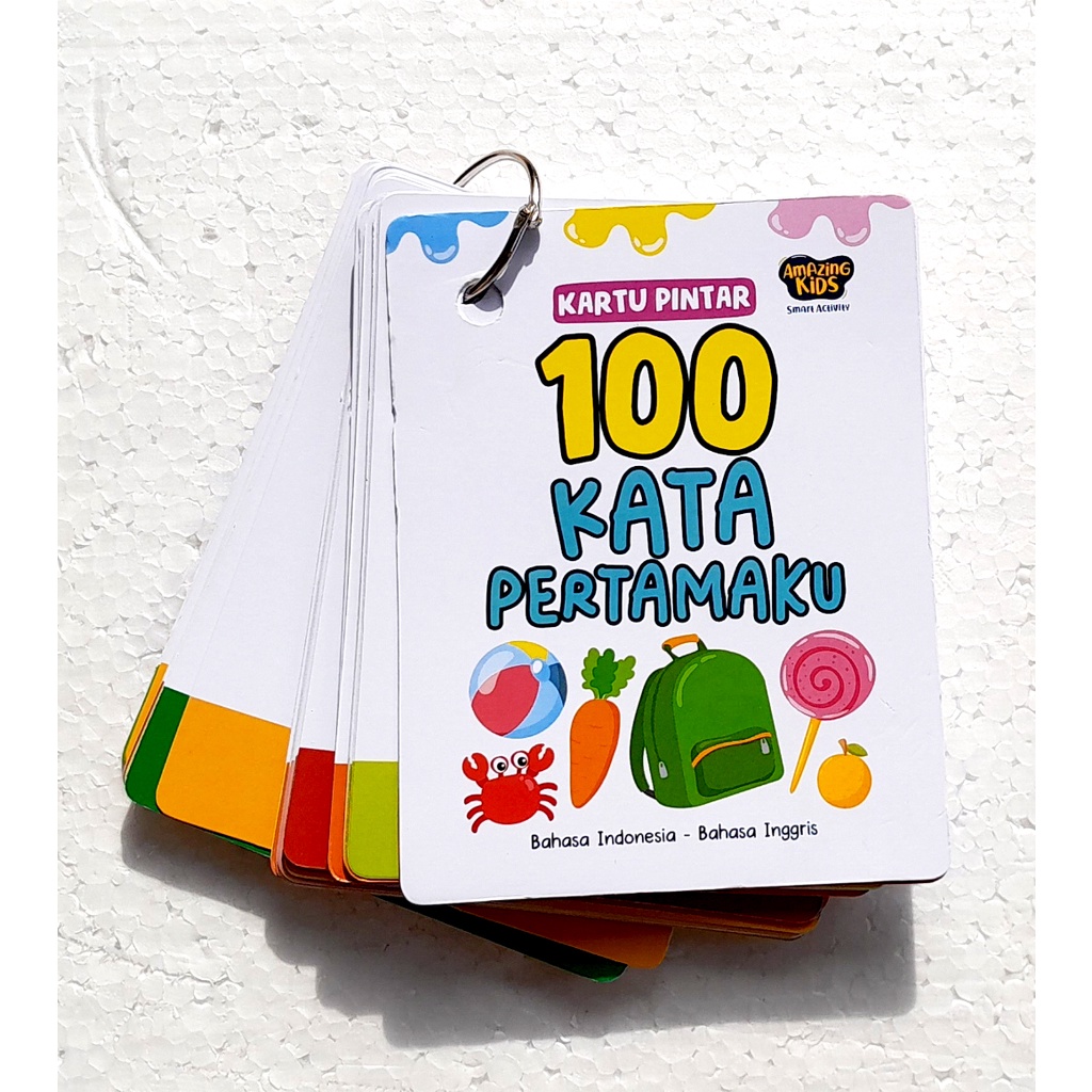 Jual Kartu Pintar 100 Kata Pertamaku Indonesia Inggris Shopee