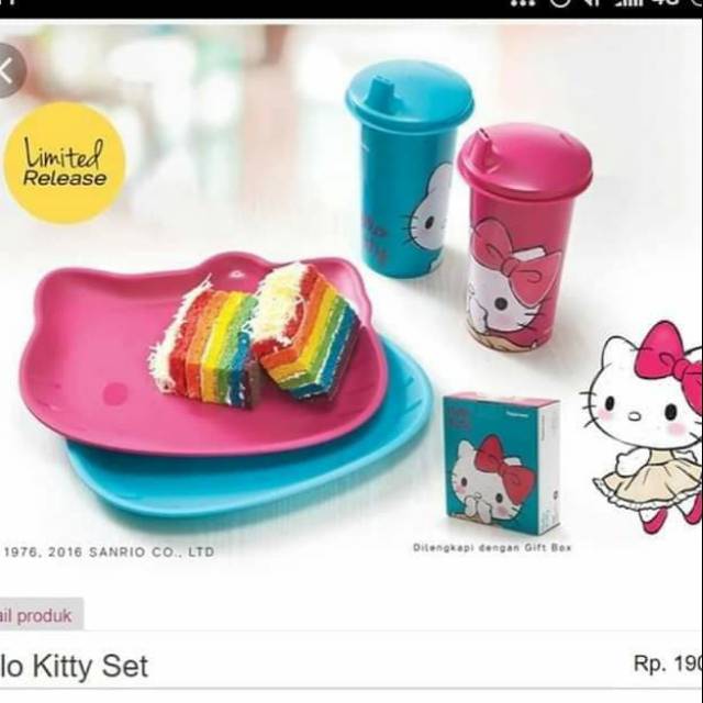 Jual tupperware hello kitty set - Kab. Nganjuk - Tupperware Nganjuk  Original