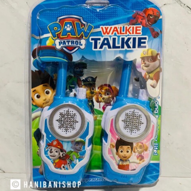 Jual Walkie Talkie Paw Patrol set / Mainan Walkie Talkie Anak Paw