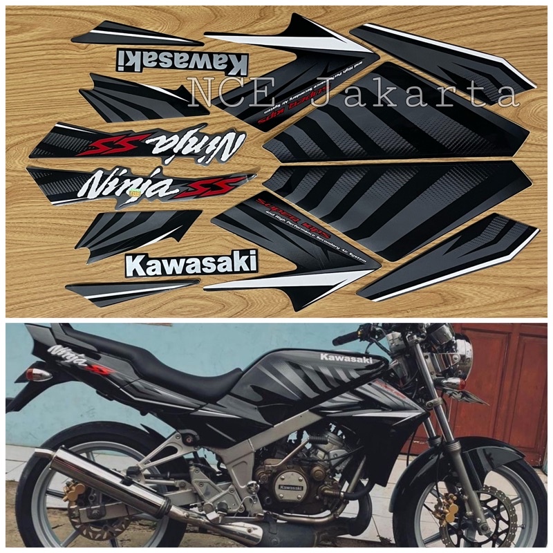 Jual Stiker Striping Ninja Ss Hitam Abu Shopee Indonesia