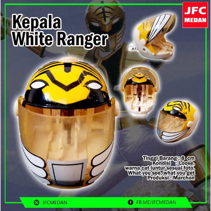 Jual kepala white ranger mmpr | Shopee Indonesia