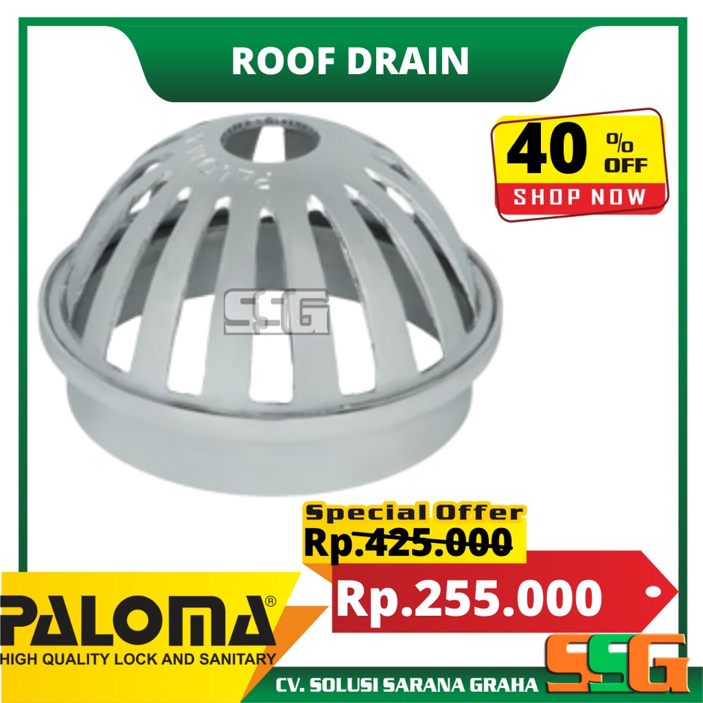 Jual ROOF DRAIN RDP1104 PALOMA ROOF DRAIN 4" AFUR TALANG Shopee Indonesia