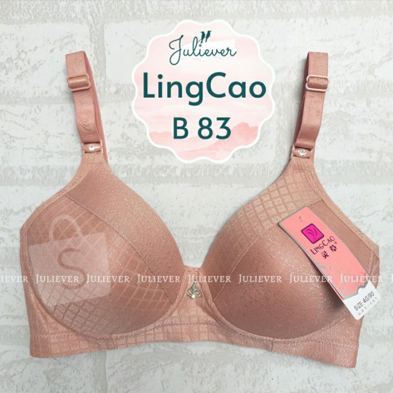 B83 | Cup B (Standar) | Pilih Warna | Tanpa Kawat | BH LingCao Bra Ling Cao  | REALPICT❗