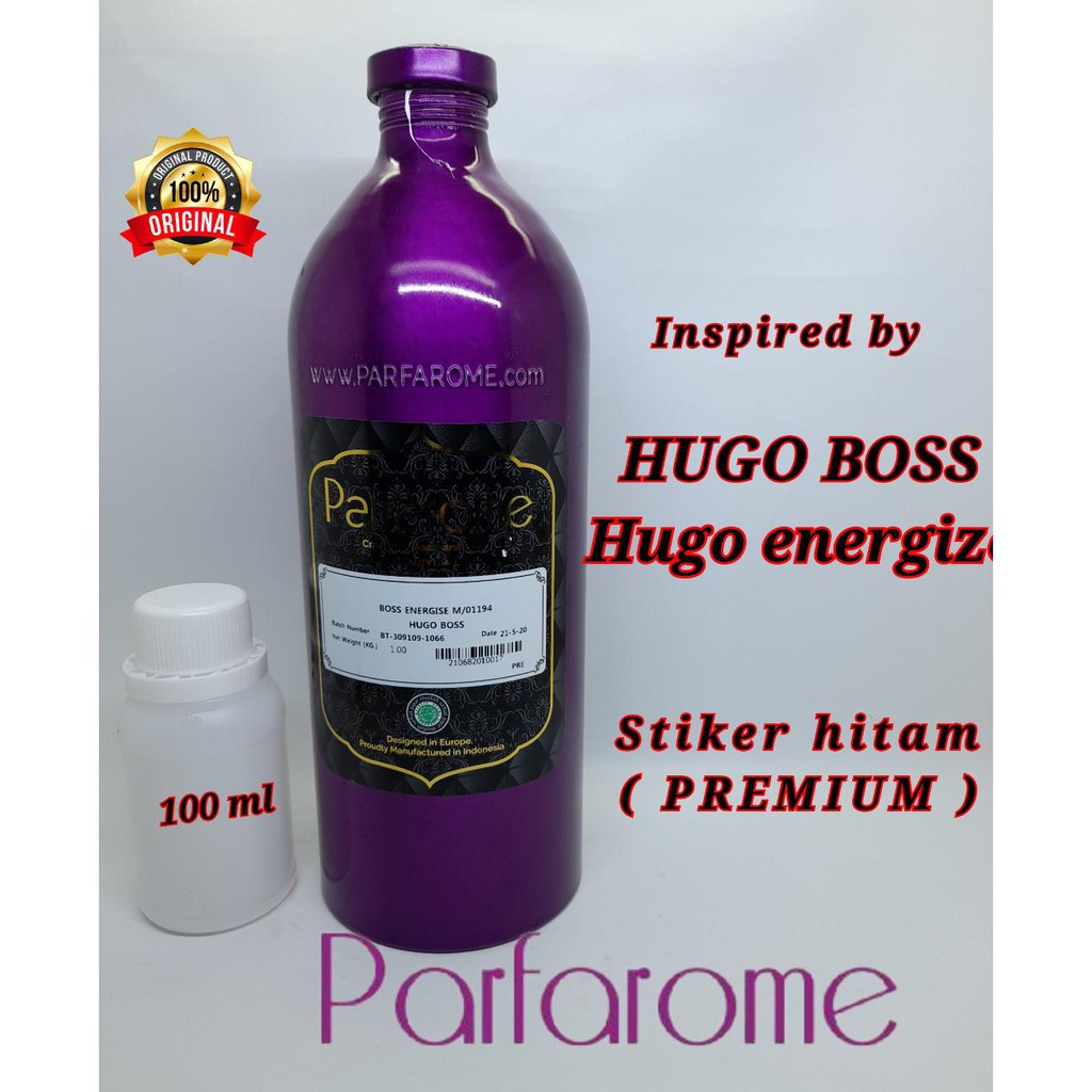 Jual HUG0 B0SS ENERGIZE BIBIT PARFUM MURNI 100 ML BY PARFAROME ( STIKER ...