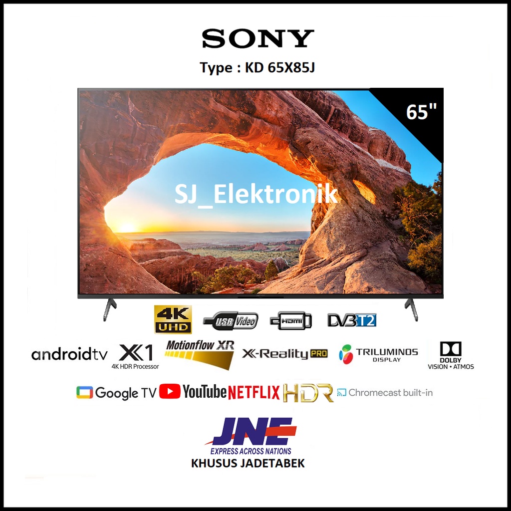 Jual Sony LED TV 65 Inch KD65X85J / 65X85J AndroidTV UHD 4K KD