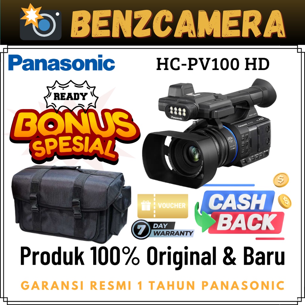 Jual Panasonic HC-PV100 HD Camcorder | Shopee Indonesia